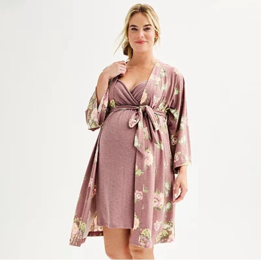 Sonoma Maternity robe and nursing nightgown Size XL